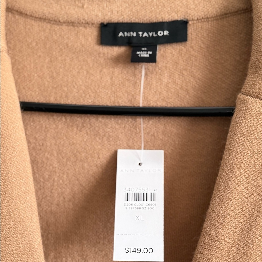 Ann Taylor Camel Blazer Jacket XL NWT - Picture 5 of 8